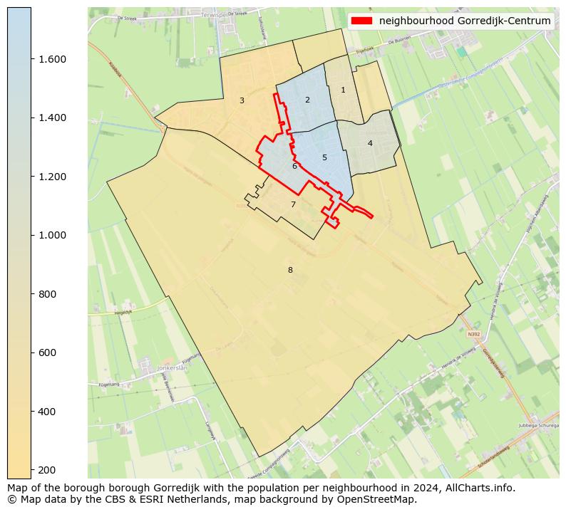 Image of the neighbourhood Gorredijk-Centrum at the map. This image is used as introduction to this page. This page shows a lot of information about the population in the neighbourhood Gorredijk-Centrum (such as the distribution by age groups of the residents, the composition of households, whether inhabitants are natives or Dutch with an immigration background, data about the houses (numbers, types, price development, use, type of property, ...) and more (car ownership, energy consumption, ...) based on open data from the Dutch Central Bureau of Statistics and various other sources!