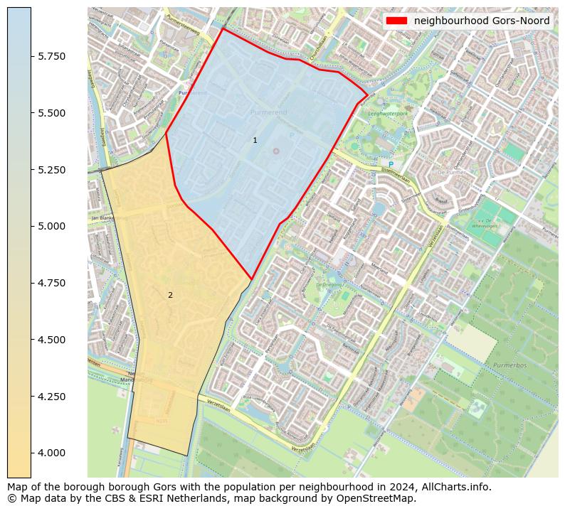 Image of the neighbourhood Gors-Noord at the map. This image is used as introduction to this page. This page shows a lot of information about the population in the neighbourhood Gors-Noord (such as the distribution by age groups of the residents, the composition of households, whether inhabitants are natives or Dutch with an immigration background, data about the houses (numbers, types, price development, use, type of property, ...) and more (car ownership, energy consumption, ...) based on open data from the Dutch Central Bureau of Statistics and various other sources!