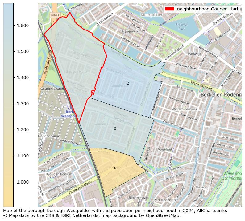 Image of the neighbourhood Gouden Hart at the map. This image is used as introduction to this page. This page shows a lot of information about the population in the neighbourhood Gouden Hart (such as the distribution by age groups of the residents, the composition of households, whether inhabitants are natives or Dutch with an immigration background, data about the houses (numbers, types, price development, use, type of property, ...) and more (car ownership, energy consumption, ...) based on open data from the Dutch Central Bureau of Statistics and various other sources!