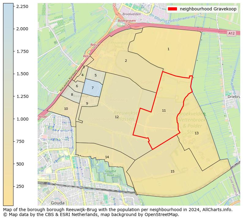 Image of the neighbourhood Gravekoop at the map. This image is used as introduction to this page. This page shows a lot of information about the population in the neighbourhood Gravekoop (such as the distribution by age groups of the residents, the composition of households, whether inhabitants are natives or Dutch with an immigration background, data about the houses (numbers, types, price development, use, type of property, ...) and more (car ownership, energy consumption, ...) based on open data from the Dutch Central Bureau of Statistics and various other sources!