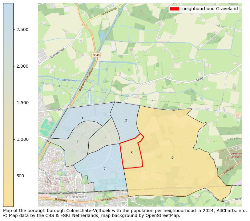 Image of the neighbourhood Graveland at the map. This image is used as introduction to this page. This page shows a lot of information about the population in the neighbourhood Graveland (such as the distribution by age groups of the residents, the composition of households, whether inhabitants are natives or Dutch with an immigration background, data about the houses (numbers, types, price development, use, type of property, ...) and more (car ownership, energy consumption, ...) based on open data from the Dutch Central Bureau of Statistics and various other sources!