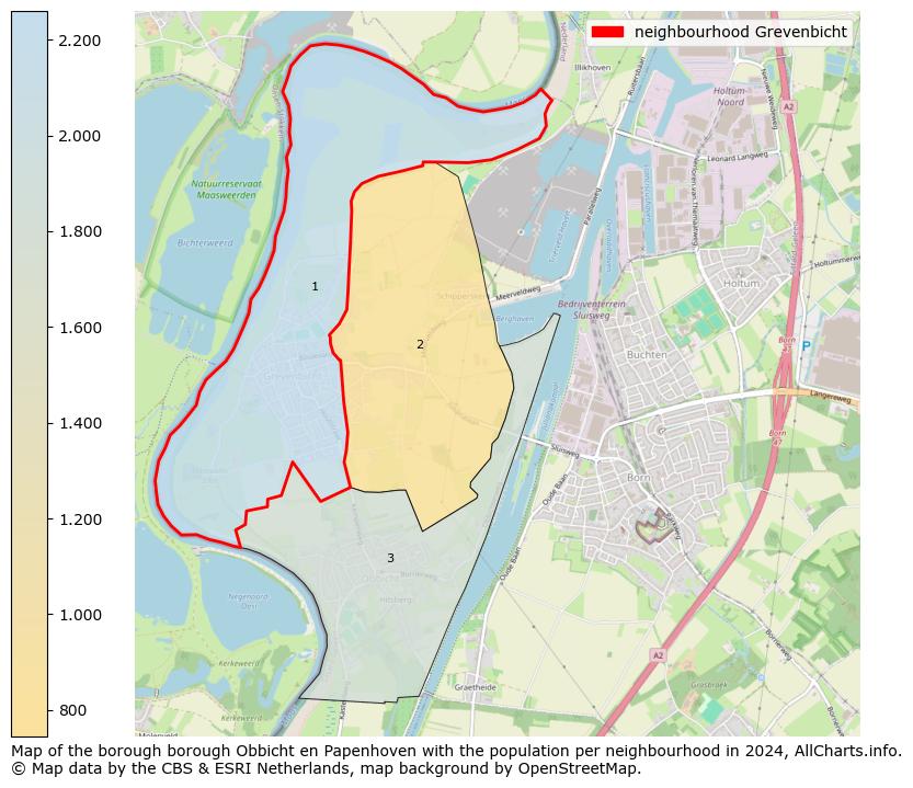 Image of the neighbourhood Grevenbicht at the map. This image is used as introduction to this page. This page shows a lot of information about the population in the neighbourhood Grevenbicht (such as the distribution by age groups of the residents, the composition of households, whether inhabitants are natives or Dutch with an immigration background, data about the houses (numbers, types, price development, use, type of property, ...) and more (car ownership, energy consumption, ...) based on open data from the Dutch Central Bureau of Statistics and various other sources!