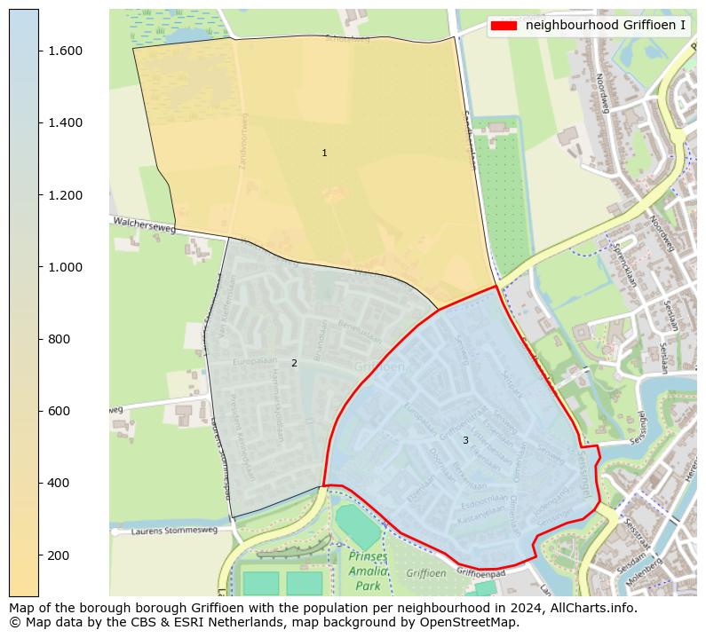 Image of the neighbourhood Griffioen I at the map. This image is used as introduction to this page. This page shows a lot of information about the population in the neighbourhood Griffioen I (such as the distribution by age groups of the residents, the composition of households, whether inhabitants are natives or Dutch with an immigration background, data about the houses (numbers, types, price development, use, type of property, ...) and more (car ownership, energy consumption, ...) based on open data from the Dutch Central Bureau of Statistics and various other sources!