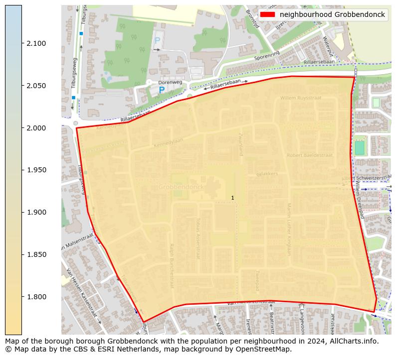 Image of the neighbourhood Grobbendonck at the map. This image is used as introduction to this page. This page shows a lot of information about the population in the neighbourhood Grobbendonck (such as the distribution by age groups of the residents, the composition of households, whether inhabitants are natives or Dutch with an immigration background, data about the houses (numbers, types, price development, use, type of property, ...) and more (car ownership, energy consumption, ...) based on open data from the Dutch Central Bureau of Statistics and various other sources!