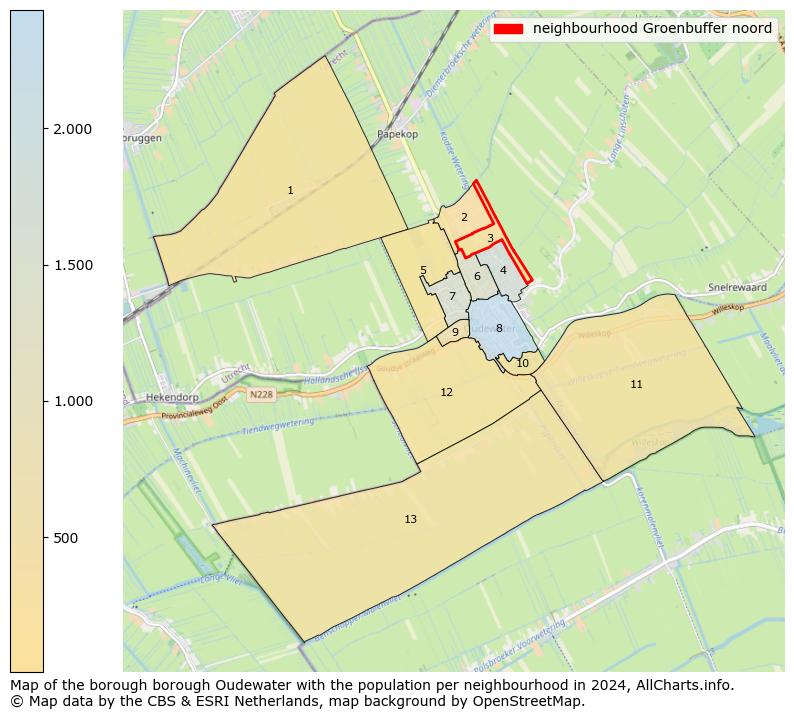 Image of the neighbourhood Groenbuffer noord at the map. This image is used as introduction to this page. This page shows a lot of information about the population in the neighbourhood Groenbuffer noord (such as the distribution by age groups of the residents, the composition of households, whether inhabitants are natives or Dutch with an immigration background, data about the houses (numbers, types, price development, use, type of property, ...) and more (car ownership, energy consumption, ...) based on open data from the Dutch Central Bureau of Statistics and various other sources!