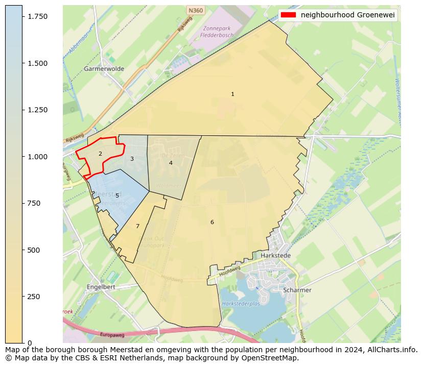 Image of the neighbourhood Groenewei at the map. This image is used as introduction to this page. This page shows a lot of information about the population in the neighbourhood Groenewei (such as the distribution by age groups of the residents, the composition of households, whether inhabitants are natives or Dutch with an immigration background, data about the houses (numbers, types, price development, use, type of property, ...) and more (car ownership, energy consumption, ...) based on open data from the Dutch Central Bureau of Statistics and various other sources!