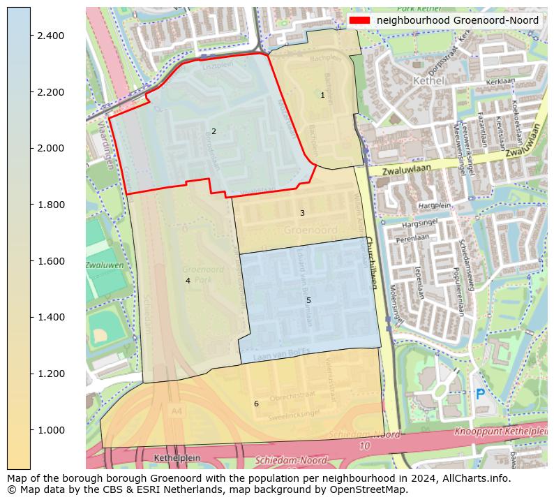 Image of the neighbourhood Groenoord-Noord at the map. This image is used as introduction to this page. This page shows a lot of information about the population in the neighbourhood Groenoord-Noord (such as the distribution by age groups of the residents, the composition of households, whether inhabitants are natives or Dutch with an immigration background, data about the houses (numbers, types, price development, use, type of property, ...) and more (car ownership, energy consumption, ...) based on open data from the Dutch Central Bureau of Statistics and various other sources!