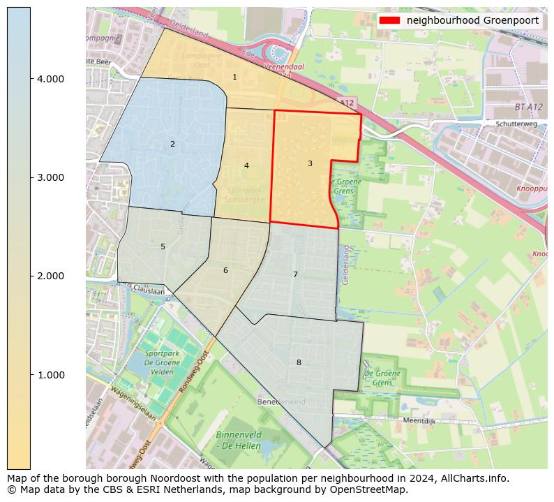 Image of the neighbourhood Groenpoort at the map. This image is used as introduction to this page. This page shows a lot of information about the population in the neighbourhood Groenpoort (such as the distribution by age groups of the residents, the composition of households, whether inhabitants are natives or Dutch with an immigration background, data about the houses (numbers, types, price development, use, type of property, ...) and more (car ownership, energy consumption, ...) based on open data from the Dutch Central Bureau of Statistics and various other sources!