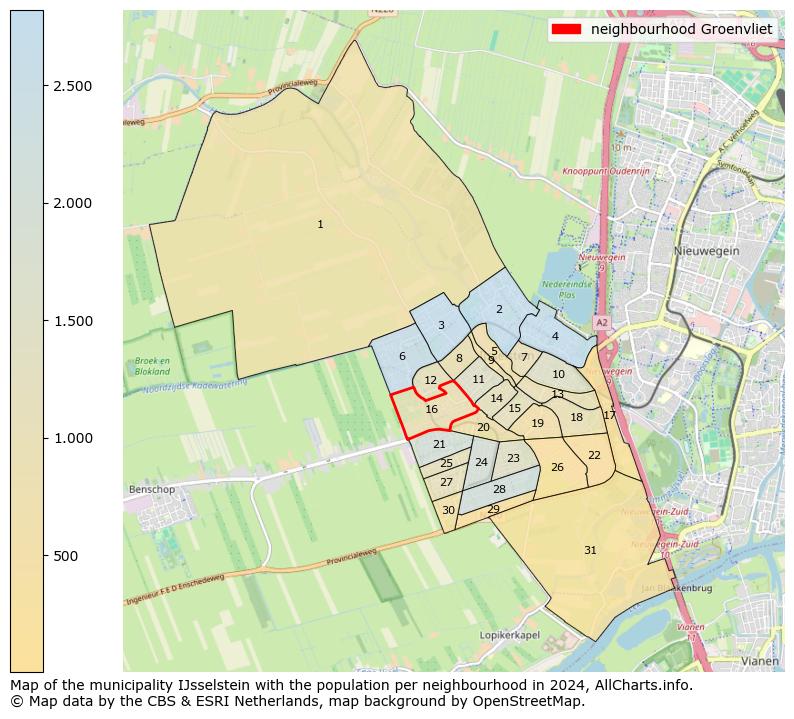 Image of the neighbourhood Groenvliet at the map. This image is used as introduction to this page. This page shows a lot of information about the population in the neighbourhood Groenvliet (such as the distribution by age groups of the residents, the composition of households, whether inhabitants are natives or Dutch with an immigration background, data about the houses (numbers, types, price development, use, type of property, ...) and more (car ownership, energy consumption, ...) based on open data from the Dutch Central Bureau of Statistics and various other sources!