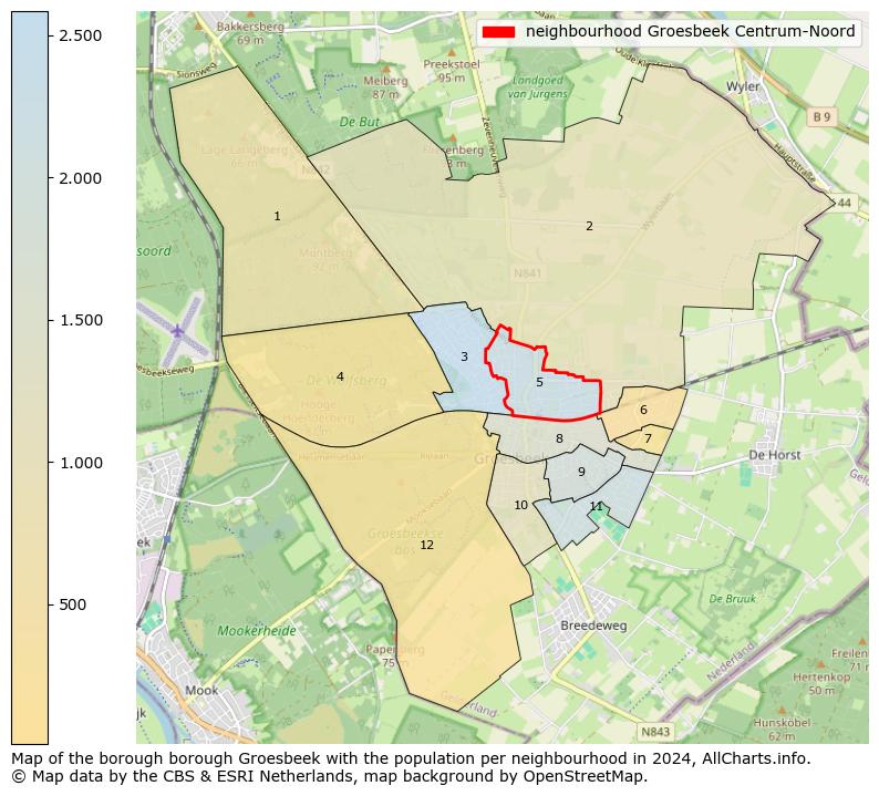 Image of the neighbourhood Groesbeek Centrum-Noord at the map. This image is used as introduction to this page. This page shows a lot of information about the population in the neighbourhood Groesbeek Centrum-Noord (such as the distribution by age groups of the residents, the composition of households, whether inhabitants are natives or Dutch with an immigration background, data about the houses (numbers, types, price development, use, type of property, ...) and more (car ownership, energy consumption, ...) based on open data from the Dutch Central Bureau of Statistics and various other sources!