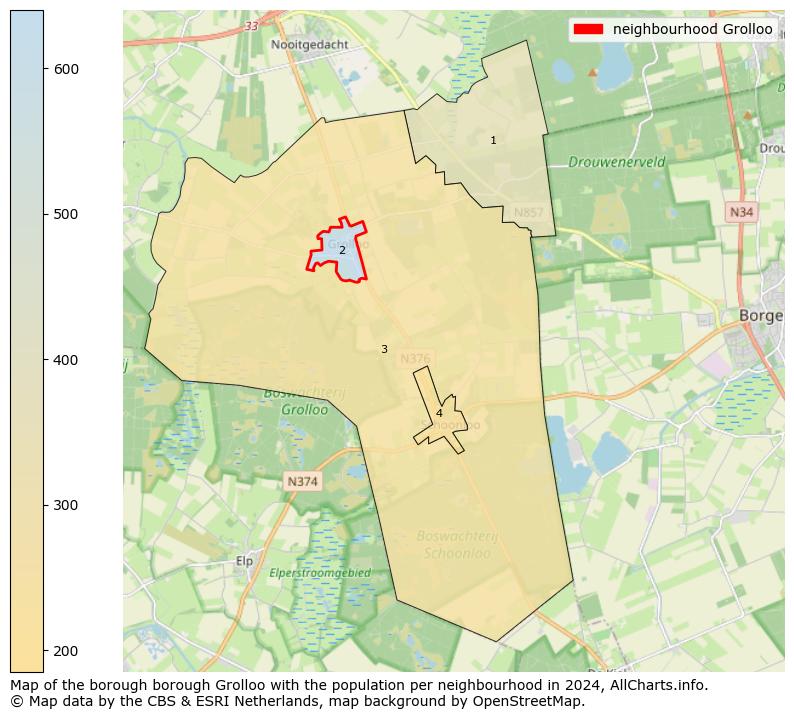 Image of the neighbourhood Grolloo at the map. This image is used as introduction to this page. This page shows a lot of information about the population in the neighbourhood Grolloo (such as the distribution by age groups of the residents, the composition of households, whether inhabitants are natives or Dutch with an immigration background, data about the houses (numbers, types, price development, use, type of property, ...) and more (car ownership, energy consumption, ...) based on open data from the Dutch Central Bureau of Statistics and various other sources!