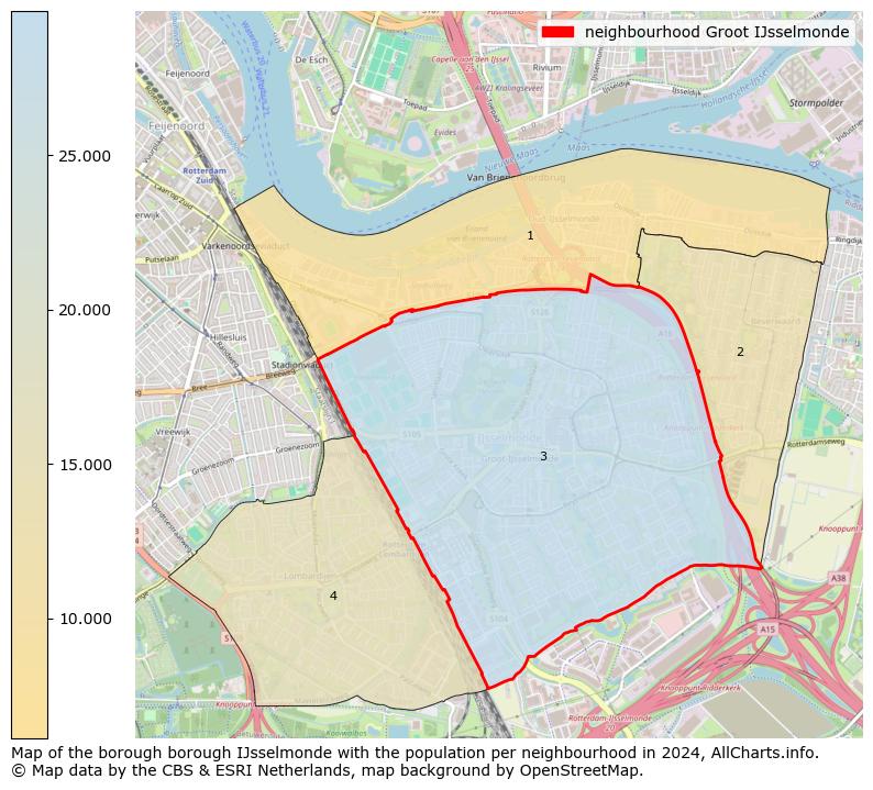 Image of the neighbourhood Groot IJsselmonde at the map. This image is used as introduction to this page. This page shows a lot of information about the population in the neighbourhood Groot IJsselmonde (such as the distribution by age groups of the residents, the composition of households, whether inhabitants are natives or Dutch with an immigration background, data about the houses (numbers, types, price development, use, type of property, ...) and more (car ownership, energy consumption, ...) based on open data from the Dutch Central Bureau of Statistics and various other sources!