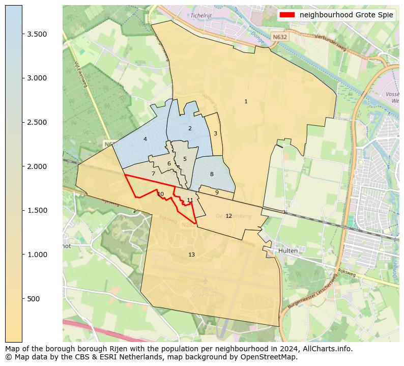 Image of the neighbourhood Grote Spie at the map. This image is used as introduction to this page. This page shows a lot of information about the population in the neighbourhood Grote Spie (such as the distribution by age groups of the residents, the composition of households, whether inhabitants are natives or Dutch with an immigration background, data about the houses (numbers, types, price development, use, type of property, ...) and more (car ownership, energy consumption, ...) based on open data from the Dutch Central Bureau of Statistics and various other sources!