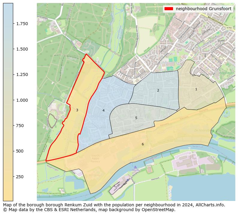 Image of the neighbourhood Grunsfoort at the map. This image is used as introduction to this page. This page shows a lot of information about the population in the neighbourhood Grunsfoort (such as the distribution by age groups of the residents, the composition of households, whether inhabitants are natives or Dutch with an immigration background, data about the houses (numbers, types, price development, use, type of property, ...) and more (car ownership, energy consumption, ...) based on open data from the Dutch Central Bureau of Statistics and various other sources!