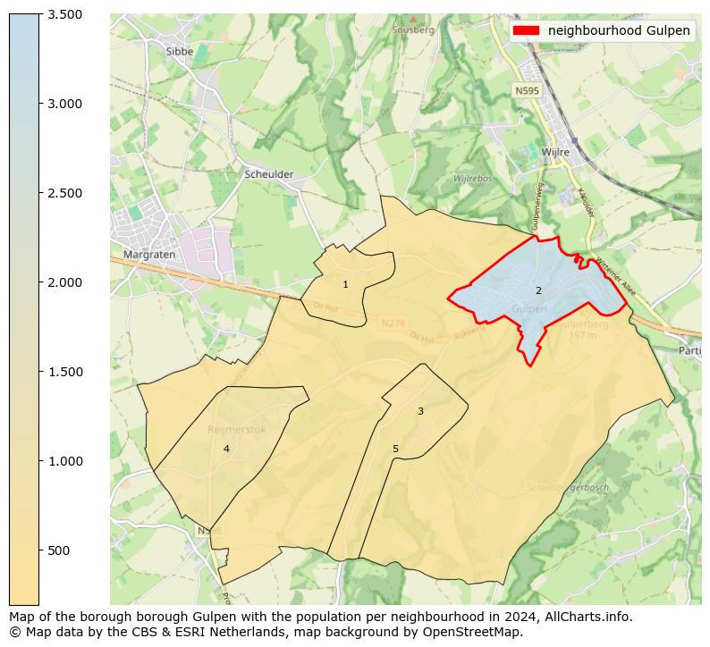 Image of the neighbourhood Gulpen at the map. This image is used as introduction to this page. This page shows a lot of information about the population in the neighbourhood Gulpen (such as the distribution by age groups of the residents, the composition of households, whether inhabitants are natives or Dutch with an immigration background, data about the houses (numbers, types, price development, use, type of property, ...) and more (car ownership, energy consumption, ...) based on open data from the Dutch Central Bureau of Statistics and various other sources!