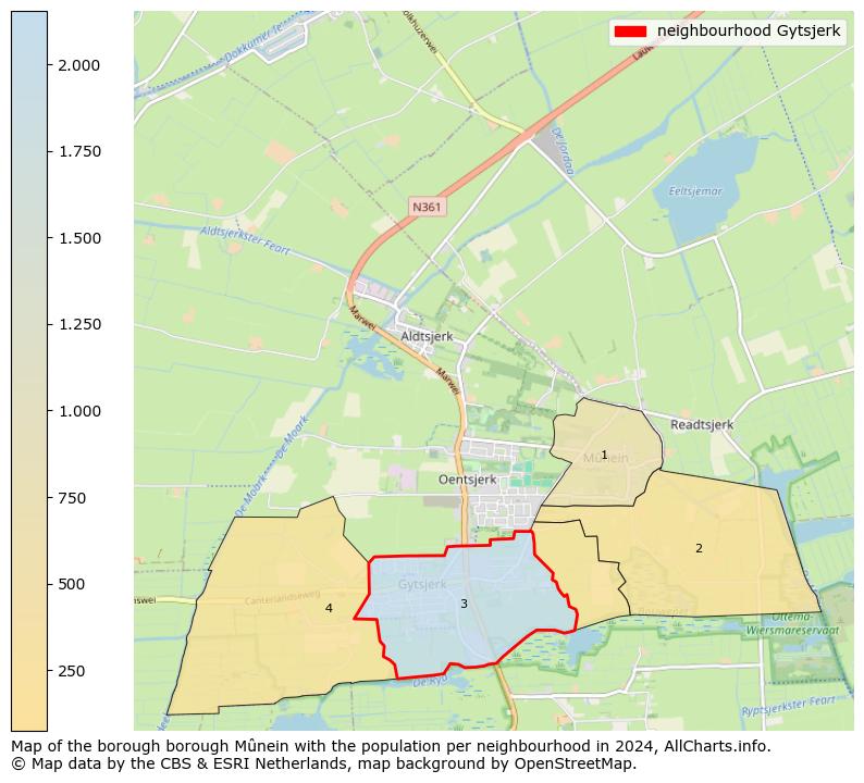 Image of the neighbourhood Gytsjerk at the map. This image is used as introduction to this page. This page shows a lot of information about the population in the neighbourhood Gytsjerk (such as the distribution by age groups of the residents, the composition of households, whether inhabitants are natives or Dutch with an immigration background, data about the houses (numbers, types, price development, use, type of property, ...) and more (car ownership, energy consumption, ...) based on open data from the Dutch Central Bureau of Statistics and various other sources!