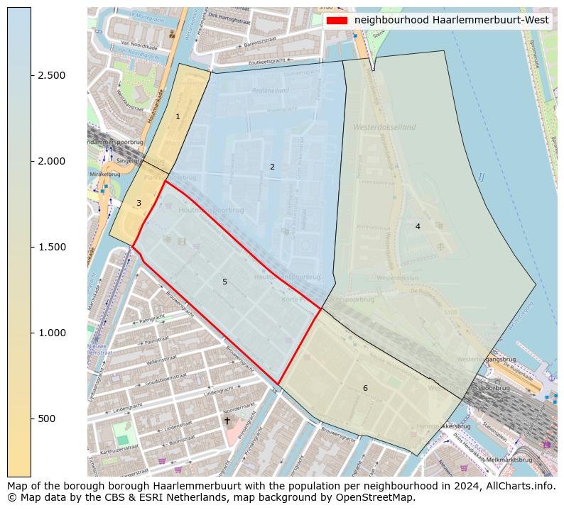 Image of the neighbourhood Haarlemmerbuurt-West at the map. This image is used as introduction to this page. This page shows a lot of information about the population in the neighbourhood Haarlemmerbuurt-West (such as the distribution by age groups of the residents, the composition of households, whether inhabitants are natives or Dutch with an immigration background, data about the houses (numbers, types, price development, use, type of property, ...) and more (car ownership, energy consumption, ...) based on open data from the Dutch Central Bureau of Statistics and various other sources!