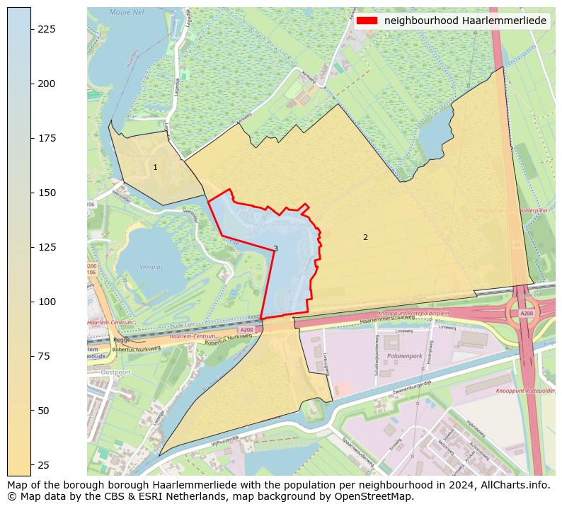 Image of the neighbourhood Haarlemmerliede at the map. This image is used as introduction to this page. This page shows a lot of information about the population in the neighbourhood Haarlemmerliede (such as the distribution by age groups of the residents, the composition of households, whether inhabitants are natives or Dutch with an immigration background, data about the houses (numbers, types, price development, use, type of property, ...) and more (car ownership, energy consumption, ...) based on open data from the Dutch Central Bureau of Statistics and various other sources!