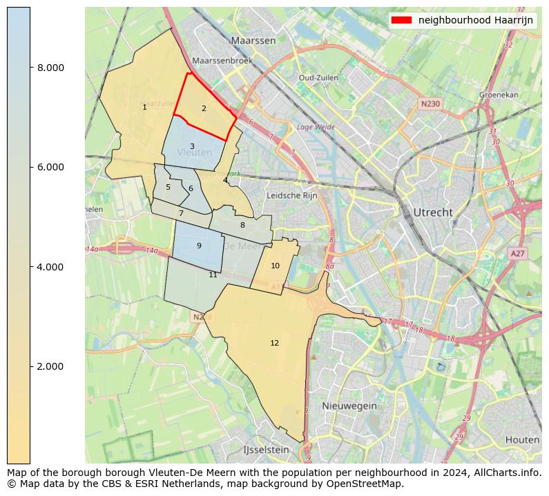 Image of the neighbourhood Haarrijn at the map. This image is used as introduction to this page. This page shows a lot of information about the population in the neighbourhood Haarrijn (such as the distribution by age groups of the residents, the composition of households, whether inhabitants are natives or Dutch with an immigration background, data about the houses (numbers, types, price development, use, type of property, ...) and more (car ownership, energy consumption, ...) based on open data from the Dutch Central Bureau of Statistics and various other sources!