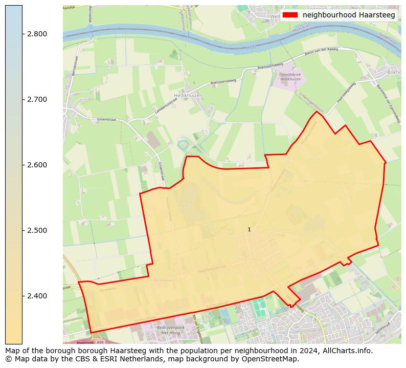 Image of the neighbourhood Haarsteeg at the map. This image is used as introduction to this page. This page shows a lot of information about the population in the neighbourhood Haarsteeg (such as the distribution by age groups of the residents, the composition of households, whether inhabitants are natives or Dutch with an immigration background, data about the houses (numbers, types, price development, use, type of property, ...) and more (car ownership, energy consumption, ...) based on open data from the Dutch Central Bureau of Statistics and various other sources!