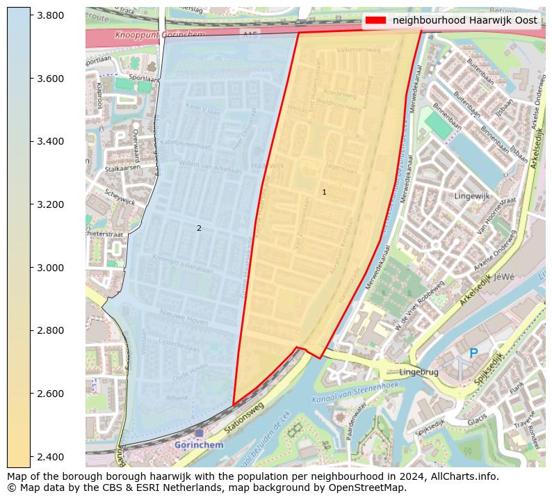 Image of the neighbourhood Haarwijk Oost at the map. This image is used as introduction to this page. This page shows a lot of information about the population in the neighbourhood Haarwijk Oost (such as the distribution by age groups of the residents, the composition of households, whether inhabitants are natives or Dutch with an immigration background, data about the houses (numbers, types, price development, use, type of property, ...) and more (car ownership, energy consumption, ...) based on open data from the Dutch Central Bureau of Statistics and various other sources!