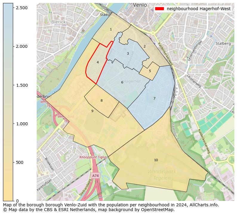 Image of the neighbourhood Hagerhof-West at the map. This image is used as introduction to this page. This page shows a lot of information about the population in the neighbourhood Hagerhof-West (such as the distribution by age groups of the residents, the composition of households, whether inhabitants are natives or Dutch with an immigration background, data about the houses (numbers, types, price development, use, type of property, ...) and more (car ownership, energy consumption, ...) based on open data from the Dutch Central Bureau of Statistics and various other sources!