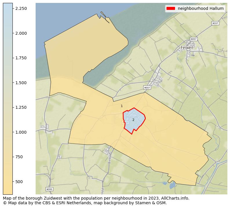 Map of the borough Zuidwest with the population per neighbourhood in 2023. This page shows a lot of information about residents (such as the distribution by age groups, family composition, gender, native or Dutch with an immigration background, ...), homes (numbers, types, price development, use, type of property, ...) and more (car ownership, energy consumption, ...) based on open data from the Dutch Central Bureau of Statistics and various other sources!