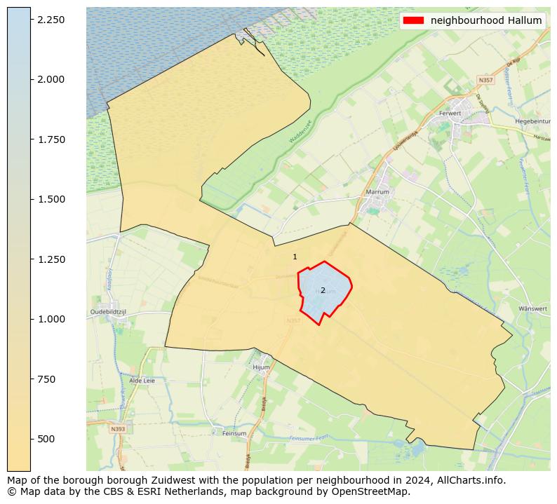 Image of the neighbourhood Hallum at the map. This image is used as introduction to this page. This page shows a lot of information about the population in the neighbourhood Hallum (such as the distribution by age groups of the residents, the composition of households, whether inhabitants are natives or Dutch with an immigration background, data about the houses (numbers, types, price development, use, type of property, ...) and more (car ownership, energy consumption, ...) based on open data from the Dutch Central Bureau of Statistics and various other sources!