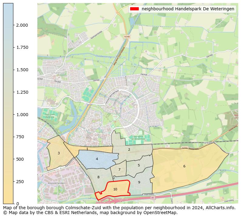 Image of the neighbourhood Handelspark De Weteringen at the map. This image is used as introduction to this page. This page shows a lot of information about the population in the neighbourhood Handelspark De Weteringen (such as the distribution by age groups of the residents, the composition of households, whether inhabitants are natives or Dutch with an immigration background, data about the houses (numbers, types, price development, use, type of property, ...) and more (car ownership, energy consumption, ...) based on open data from the Dutch Central Bureau of Statistics and various other sources!