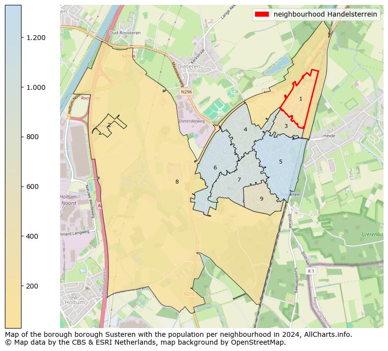 Image of the neighbourhood Handelsterrein at the map. This image is used as introduction to this page. This page shows a lot of information about the population in the neighbourhood Handelsterrein (such as the distribution by age groups of the residents, the composition of households, whether inhabitants are natives or Dutch with an immigration background, data about the houses (numbers, types, price development, use, type of property, ...) and more (car ownership, energy consumption, ...) based on open data from the Dutch Central Bureau of Statistics and various other sources!