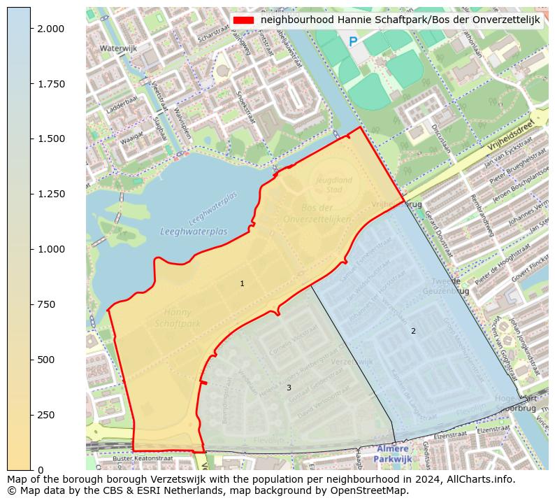 Image of the neighbourhood Hannie Schaftpark/Bos der Onverzettelijk at the map. This image is used as introduction to this page. This page shows a lot of information about the population in the neighbourhood Hannie Schaftpark/Bos der Onverzettelijk (such as the distribution by age groups of the residents, the composition of households, whether inhabitants are natives or Dutch with an immigration background, data about the houses (numbers, types, price development, use, type of property, ...) and more (car ownership, energy consumption, ...) based on open data from the Dutch Central Bureau of Statistics and various other sources!