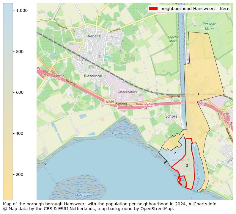 Image of the neighbourhood Hansweert - Kern at the map. This image is used as introduction to this page. This page shows a lot of information about the population in the neighbourhood Hansweert - Kern (such as the distribution by age groups of the residents, the composition of households, whether inhabitants are natives or Dutch with an immigration background, data about the houses (numbers, types, price development, use, type of property, ...) and more (car ownership, energy consumption, ...) based on open data from the Dutch Central Bureau of Statistics and various other sources!