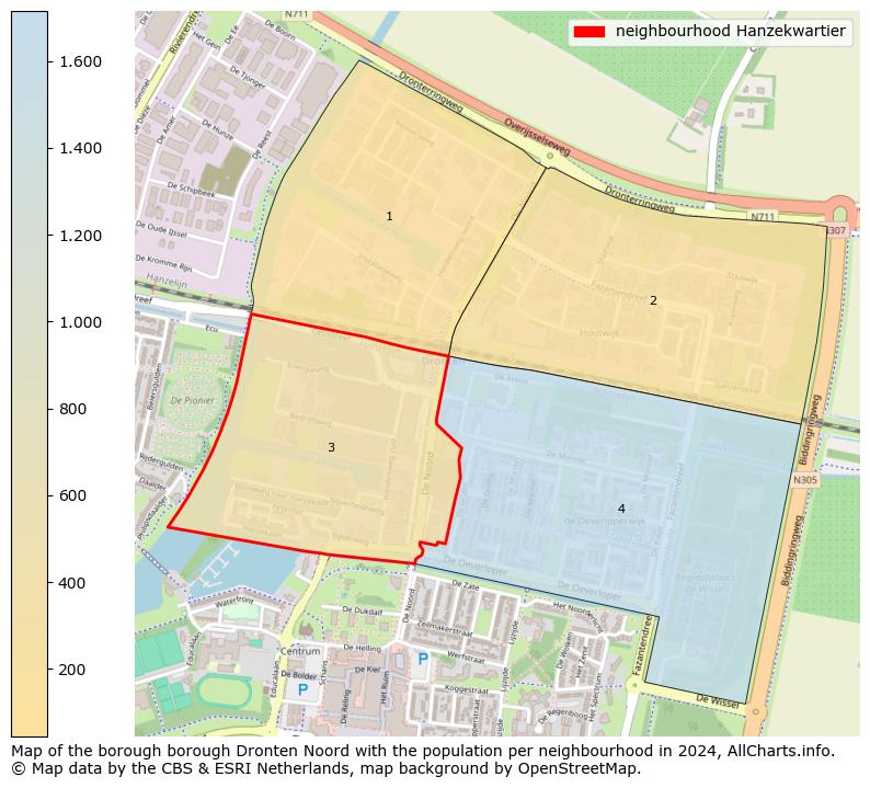 Image of the neighbourhood Hanzekwartier at the map. This image is used as introduction to this page. This page shows a lot of information about the population in the neighbourhood Hanzekwartier (such as the distribution by age groups of the residents, the composition of households, whether inhabitants are natives or Dutch with an immigration background, data about the houses (numbers, types, price development, use, type of property, ...) and more (car ownership, energy consumption, ...) based on open data from the Dutch Central Bureau of Statistics and various other sources!