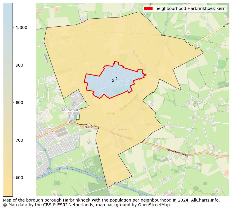 Image of the neighbourhood Harbrinkhoek kern at the map. This image is used as introduction to this page. This page shows a lot of information about the population in the neighbourhood Harbrinkhoek kern (such as the distribution by age groups of the residents, the composition of households, whether inhabitants are natives or Dutch with an immigration background, data about the houses (numbers, types, price development, use, type of property, ...) and more (car ownership, energy consumption, ...) based on open data from the Dutch Central Bureau of Statistics and various other sources!