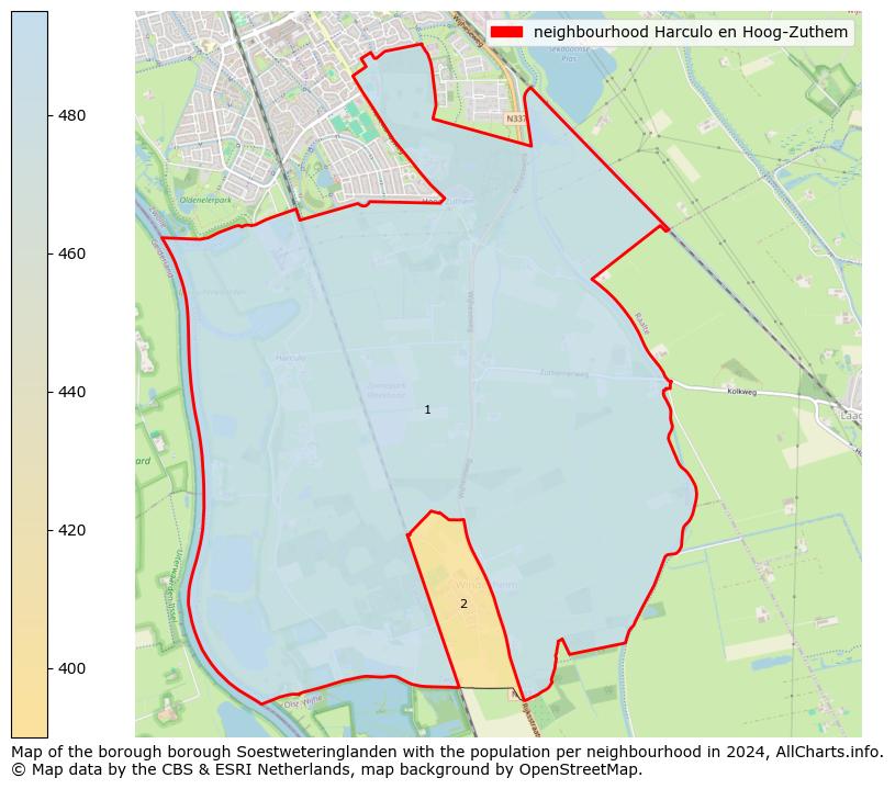 Image of the neighbourhood Harculo en Hoog-Zuthem at the map. This image is used as introduction to this page. This page shows a lot of information about the population in the neighbourhood Harculo en Hoog-Zuthem (such as the distribution by age groups of the residents, the composition of households, whether inhabitants are natives or Dutch with an immigration background, data about the houses (numbers, types, price development, use, type of property, ...) and more (car ownership, energy consumption, ...) based on open data from the Dutch Central Bureau of Statistics and various other sources!