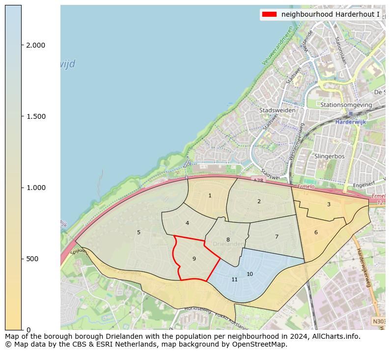 Image of the neighbourhood Harderhout I at the map. This image is used as introduction to this page. This page shows a lot of information about the population in the neighbourhood Harderhout I (such as the distribution by age groups of the residents, the composition of households, whether inhabitants are natives or Dutch with an immigration background, data about the houses (numbers, types, price development, use, type of property, ...) and more (car ownership, energy consumption, ...) based on open data from the Dutch Central Bureau of Statistics and various other sources!