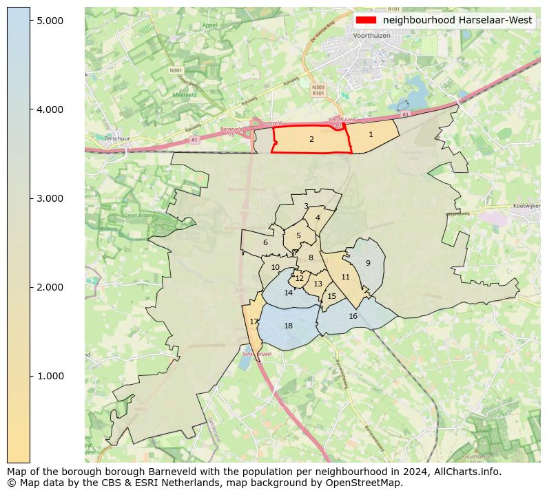 Image of the neighbourhood Harselaar-West at the map. This image is used as introduction to this page. This page shows a lot of information about the population in the neighbourhood Harselaar-West (such as the distribution by age groups of the residents, the composition of households, whether inhabitants are natives or Dutch with an immigration background, data about the houses (numbers, types, price development, use, type of property, ...) and more (car ownership, energy consumption, ...) based on open data from the Dutch Central Bureau of Statistics and various other sources!