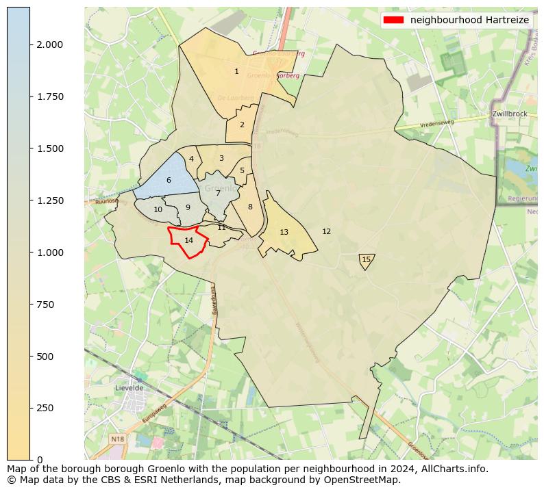 Image of the neighbourhood Hartreize at the map. This image is used as introduction to this page. This page shows a lot of information about the population in the neighbourhood Hartreize (such as the distribution by age groups of the residents, the composition of households, whether inhabitants are natives or Dutch with an immigration background, data about the houses (numbers, types, price development, use, type of property, ...) and more (car ownership, energy consumption, ...) based on open data from the Dutch Central Bureau of Statistics and various other sources!