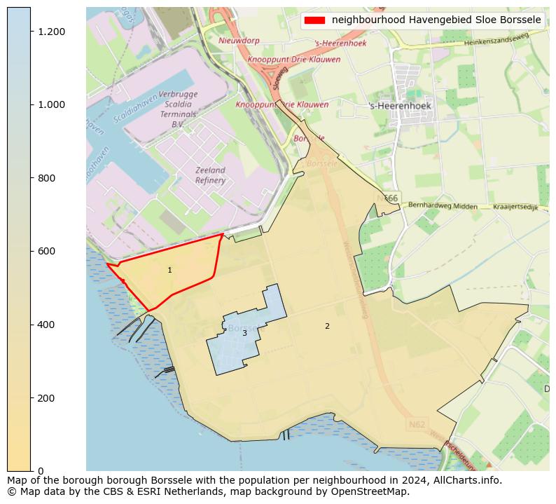 Image of the neighbourhood Havengebied Sloe Borssele at the map. This image is used as introduction to this page. This page shows a lot of information about the population in the neighbourhood Havengebied Sloe Borssele (such as the distribution by age groups of the residents, the composition of households, whether inhabitants are natives or Dutch with an immigration background, data about the houses (numbers, types, price development, use, type of property, ...) and more (car ownership, energy consumption, ...) based on open data from the Dutch Central Bureau of Statistics and various other sources!