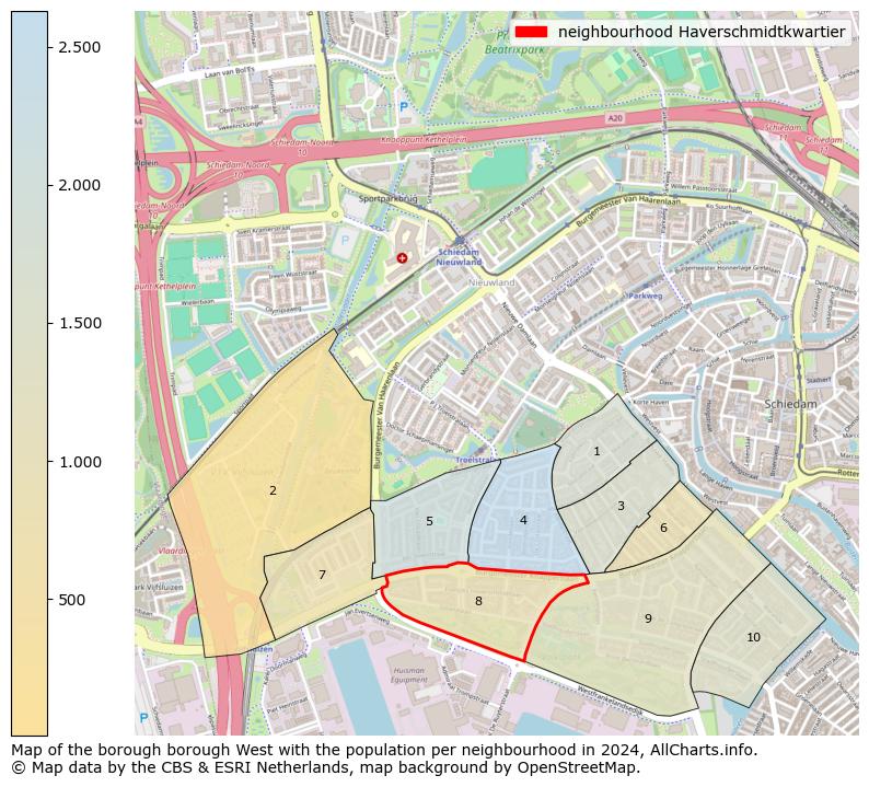 Image of the neighbourhood Haverschmidtkwartier at the map. This image is used as introduction to this page. This page shows a lot of information about the population in the neighbourhood Haverschmidtkwartier (such as the distribution by age groups of the residents, the composition of households, whether inhabitants are natives or Dutch with an immigration background, data about the houses (numbers, types, price development, use, type of property, ...) and more (car ownership, energy consumption, ...) based on open data from the Dutch Central Bureau of Statistics and various other sources!