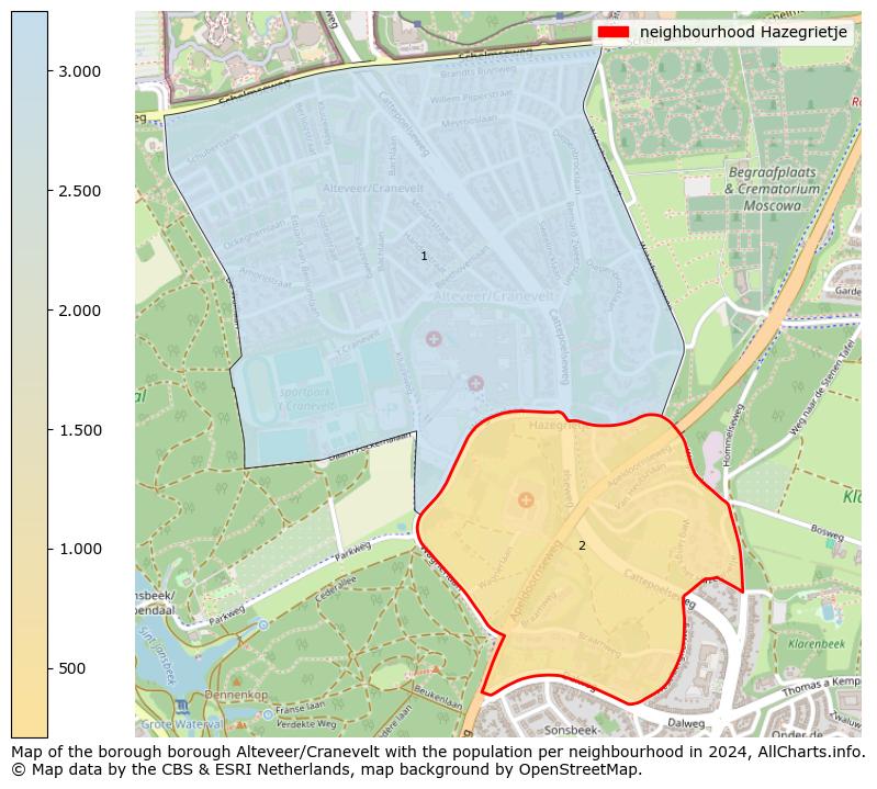 Image of the neighbourhood Hazegrietje at the map. This image is used as introduction to this page. This page shows a lot of information about the population in the neighbourhood Hazegrietje (such as the distribution by age groups of the residents, the composition of households, whether inhabitants are natives or Dutch with an immigration background, data about the houses (numbers, types, price development, use, type of property, ...) and more (car ownership, energy consumption, ...) based on open data from the Dutch Central Bureau of Statistics and various other sources!