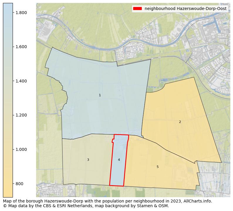 Map of the borough Hazerswoude-Dorp with the population per neighbourhood in 2023. This page shows a lot of information about residents (such as the distribution by age groups, family composition, gender, native or Dutch with an immigration background, ...), homes (numbers, types, price development, use, type of property, ...) and more (car ownership, energy consumption, ...) based on open data from the Dutch Central Bureau of Statistics and various other sources!