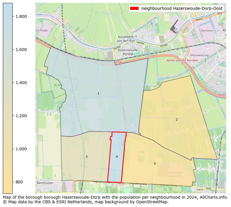 Image of the neighbourhood Hazerswoude-Dorp-Oost at the map. This image is used as introduction to this page. This page shows a lot of information about the population in the neighbourhood Hazerswoude-Dorp-Oost (such as the distribution by age groups of the residents, the composition of households, whether inhabitants are natives or Dutch with an immigration background, data about the houses (numbers, types, price development, use, type of property, ...) and more (car ownership, energy consumption, ...) based on open data from the Dutch Central Bureau of Statistics and various other sources!