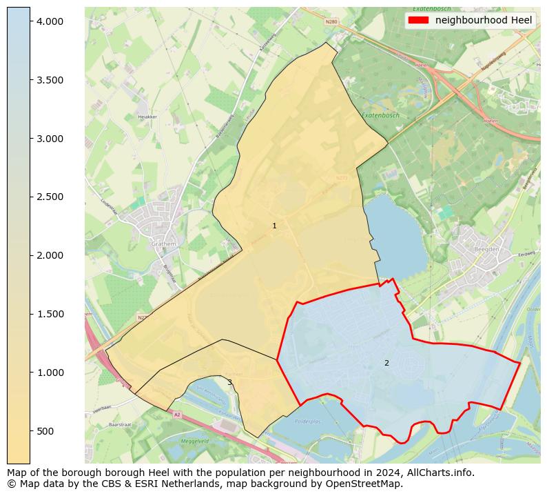 Image of the neighbourhood Heel at the map. This image is used as introduction to this page. This page shows a lot of information about the population in the neighbourhood Heel (such as the distribution by age groups of the residents, the composition of households, whether inhabitants are natives or Dutch with an immigration background, data about the houses (numbers, types, price development, use, type of property, ...) and more (car ownership, energy consumption, ...) based on open data from the Dutch Central Bureau of Statistics and various other sources!