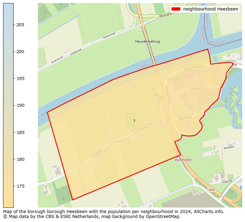 Image of the neighbourhood Heesbeen at the map. This image is used as introduction to this page. This page shows a lot of information about the population in the neighbourhood Heesbeen (such as the distribution by age groups of the residents, the composition of households, whether inhabitants are natives or Dutch with an immigration background, data about the houses (numbers, types, price development, use, type of property, ...) and more (car ownership, energy consumption, ...) based on open data from the Dutch Central Bureau of Statistics and various other sources!