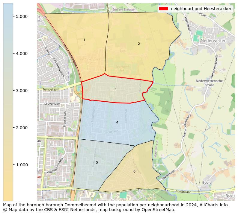 Image of the neighbourhood Heesterakker at the map. This image is used as introduction to this page. This page shows a lot of information about the population in the neighbourhood Heesterakker (such as the distribution by age groups of the residents, the composition of households, whether inhabitants are natives or Dutch with an immigration background, data about the houses (numbers, types, price development, use, type of property, ...) and more (car ownership, energy consumption, ...) based on open data from the Dutch Central Bureau of Statistics and various other sources!