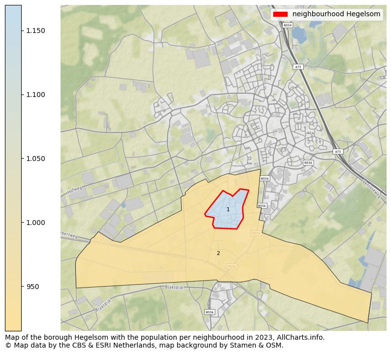 Map of the borough Hegelsom with the population per neighbourhood in 2023. This page shows a lot of information about residents (such as the distribution by age groups, family composition, gender, native or Dutch with an immigration background, ...), homes (numbers, types, price development, use, type of property, ...) and more (car ownership, energy consumption, ...) based on open data from the Dutch Central Bureau of Statistics and various other sources!
