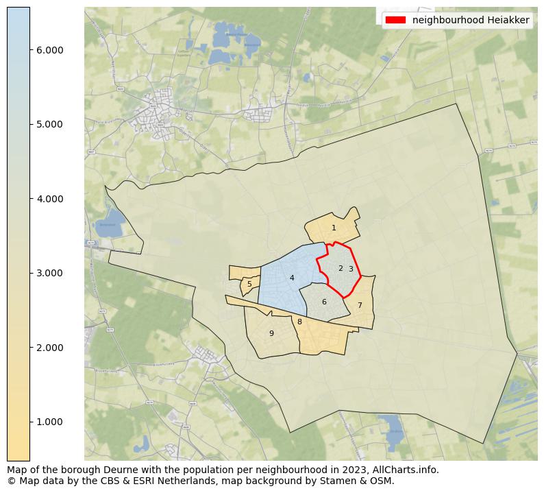 Map of the borough Deurne with the population per neighbourhood in 2023. This page shows a lot of information about residents (such as the distribution by age groups, family composition, gender, native or Dutch with an immigration background, ...), homes (numbers, types, price development, use, type of property, ...) and more (car ownership, energy consumption, ...) based on open data from the Dutch Central Bureau of Statistics and various other sources!