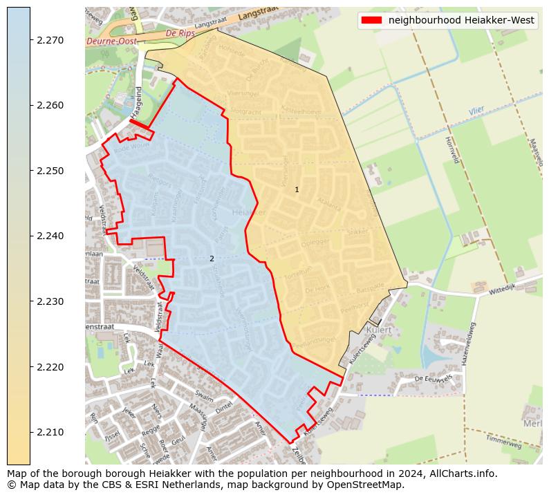 Image of the neighbourhood Heiakker-West at the map. This image is used as introduction to this page. This page shows a lot of information about the population in the neighbourhood Heiakker-West (such as the distribution by age groups of the residents, the composition of households, whether inhabitants are natives or Dutch with an immigration background, data about the houses (numbers, types, price development, use, type of property, ...) and more (car ownership, energy consumption, ...) based on open data from the Dutch Central Bureau of Statistics and various other sources!