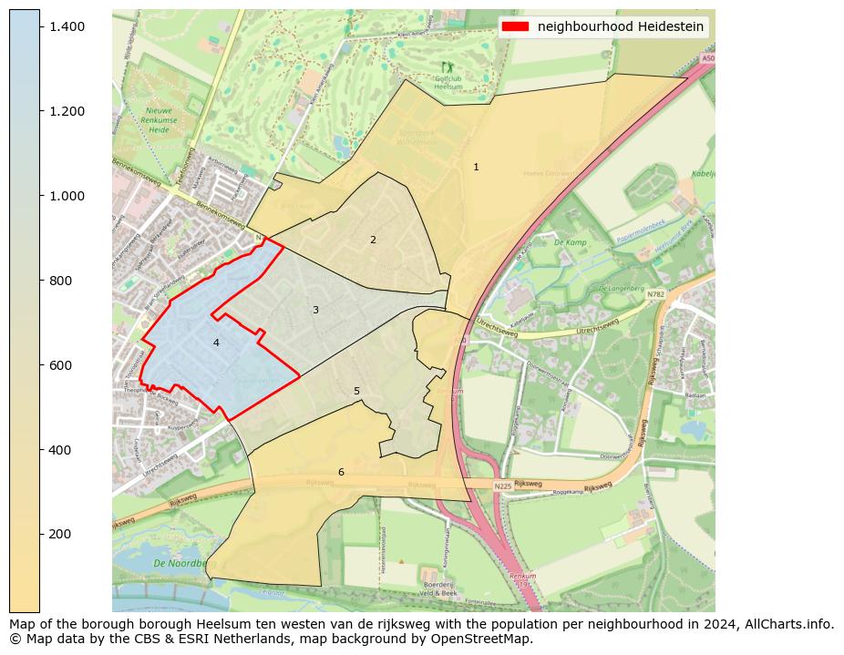 Image of the neighbourhood Heidestein at the map. This image is used as introduction to this page. This page shows a lot of information about the population in the neighbourhood Heidestein (such as the distribution by age groups of the residents, the composition of households, whether inhabitants are natives or Dutch with an immigration background, data about the houses (numbers, types, price development, use, type of property, ...) and more (car ownership, energy consumption, ...) based on open data from the Dutch Central Bureau of Statistics and various other sources!